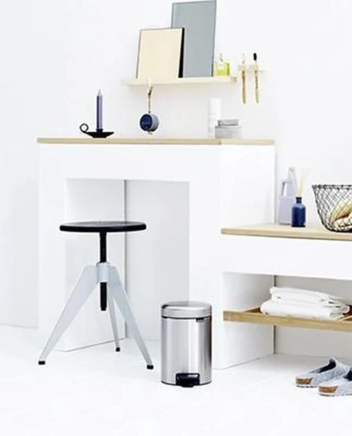 Brabantia NewIcon Prullenbak - 3 L - Matt Steel -Brabantia Winkel