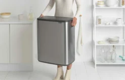 Brabantia Bo Touch Bin 2x30 Liter Matt Steel Fingerprint Proof -Brabantia Winkel Bo Touch Bin 2 x 30L Matt Steel Fingerprint Proof 8710755221422 Brabantia 300dpi 7041x4498px 6 NR 14416