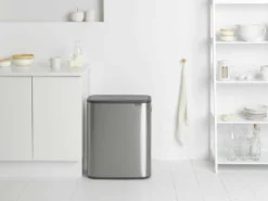 Brabantia Bo Touch Bin 2x30 Liter Matt Steel Fingerprint Proof -Brabantia Winkel Bo Touch Bin 2 x 30L Matt Steel Fingerprint Proof 8710755221422 Brabantia 300dpi 7132x5350px 6 NR 14565