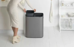 Brabantia Bo Touch Bin 2x30 Liter Platinum -Brabantia Winkel Bo Touch Bin 2 x 30L Platinum 8710755221521 Brabantia 300dpi 6878x4393px 6 NR 14452