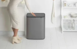 Brabantia Bo Touch Bin 2x30 Liter Platinum -Brabantia Winkel Bo Touch Bin 2 x 30L Platinum 8710755221521 Brabantia 300dpi 6878x4393px 6 NR 14454