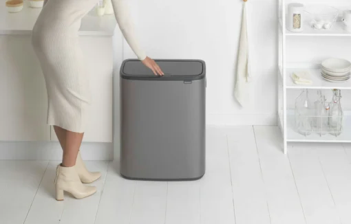 Brabantia Bo Touch Bin 2x30 Liter Platinum -Brabantia Winkel Bo Touch Bin 2 x 30L Platinum 8710755221521 Brabantia 300dpi 6878x4393px 6 NR 14454