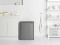 Brabantia Bo Touch Bin 2x30 Liter Platinum -Brabantia Winkel Bo Touch Bin 2 x 30L Platinum 8710755221521 Brabantia 300dpi 7132x5350px 6 NR 14587