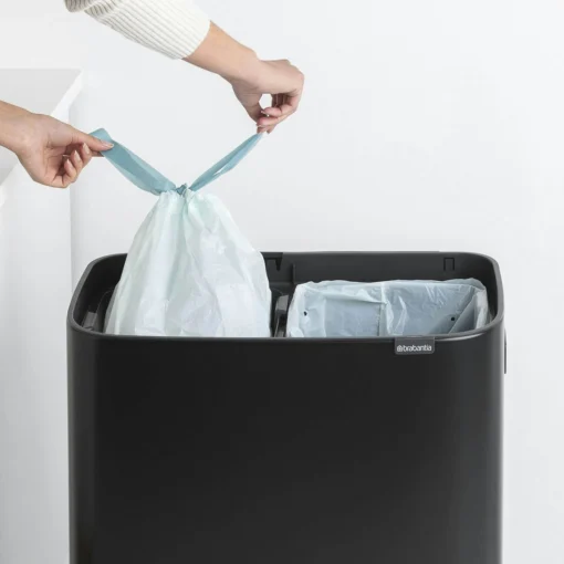 Brabantia Bo Touch Bin Hi 2x30 Liter Matt Black -Brabantia Winkel Bo Touch Bin Hi 2 x 30L Matt Black 8710755130625 Brabantia 300dpi 1590x1590px 6 NR 14920