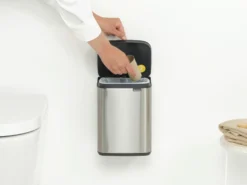 Brabantia Bo Touch Bin 4 Liter Met Kunststof Binnenemmer Matt Steel Fpp -Brabantia Winkel Bo Waste Bin 4L Matt Steel Fingerprint Proof 8710755222849 Brabantia 300dpi 3912x2934px 6 NR 30322