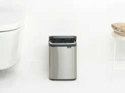 Brabantia Bo Touch Bin 4 Liter Met Kunststof Binnenemmer Matt Steel Fpp -Brabantia Winkel Bo Waste Bin 4L Matt Steel Fingerprint Proof 8710755222849 Brabantia 300dpi 3912x2934px 6 NR 30327