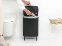 Brabantia Bo Hi Afvalemmer 12 Liter Matt Black -Brabantia Winkel Bo Waste Bin Hi 12L Matt Black 8710755227226 Brabantia 300dpi 5180x3885px 6 NR 30456