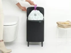 Brabantia Bo Hi Afvalemmer 12 Liter Matt Black -Brabantia Winkel Bo Waste Bin Hi 12L Matt Black 8710755227226 Brabantia 300dpi 5180x3885px 6 NR 30459