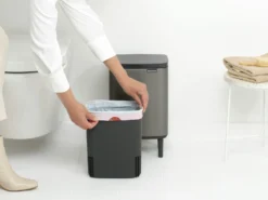 Brabantia Bo Hi Afvalemmer 7 Liter Platinum -Brabantia Winkel Bo Waste Bin Hi 7L Platinum 8710755227202 Brabantia 300dpi 4810x3608px 6 NR 30450