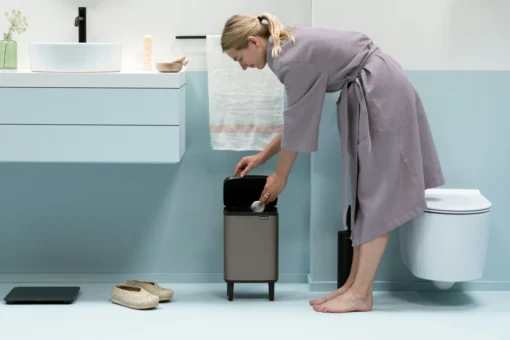 Brabantia Bo Hi Afvalemmer 7 Liter Platinum -Brabantia Winkel Bo Waste Bin Hi 7L Platinum 8710755227202 Brabantia 6 NR 31278