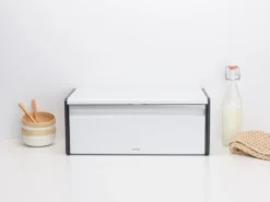 Brabantia Broodtrommel Met Klepdeksel Wit -Brabantia Winkel Fall Front Bread Bin White 8710755306006 Brabantia 96dpi 1000x750px 7 NR 21153