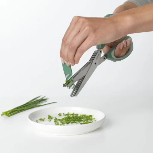 Brabantia Tasty Kruidenschaar Plus Kam -Brabantia Winkel Herb Scissors plus Cleaning Tool TASTY Fir Green 8710755121685 Brabantia 300dpi 5013x5013px 6 NR 15160