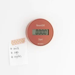 Brabantia Kookwekker Met Magneet Tasty+ Terracotta Pink -Brabantia Winkel Magnetic Kitchen Timer TASTY Terracotta Pink 8710755121982 Brabantia 300dpi 4923x4922px 6 NR 15679