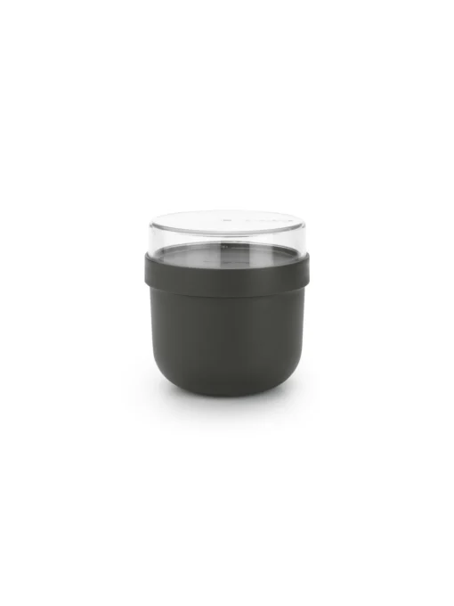 Brabantia Make & Take Ontbijtkom 0,5 Liter, Kunststof Dark Grey -Brabantia Winkel Make Take Breakfast Bowl 0.5L Dark Grey 8710755204180 Brabantia 300dpi 4500x6000px 6 NR 28016