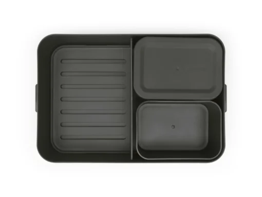 Brabantia Make & Take Bento Lunchbox Large, Kunststof Dark Grey -Brabantia Winkel Make Take Lunch Box Bento Large Dark Grey 8710755203480 Brabantia 300dpi 6000x4500px 6 NR 27954