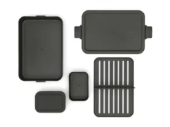 Brabantia Make & Take Bento Lunchbox Large, Kunststof Dark Grey -Brabantia Winkel Make Take Lunch Box Bento Large Dark Grey 8710755203480 Brabantia 300dpi 8000x6000px 6 NR 27956