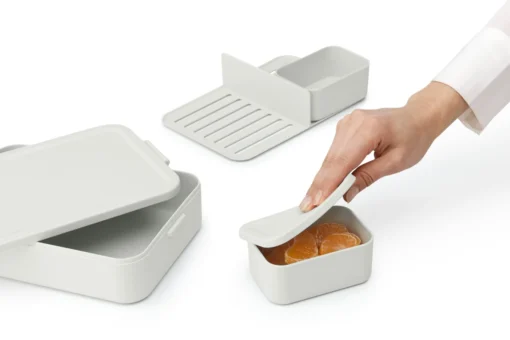 Brabantia Make & Take Bento Lunchbox Large, Kunststof Light Grey -Brabantia Winkel Make Take Lunch Box Bento Large Light Grey 8710755203503 Brabantia 300dpi 7304x4869px 6 NR 28369