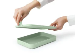 Brabantia & Make Take Lunchbox Plat, Kunststof Jade Green -Brabantia Winkel Make Take Lunch Box Flat Plastic Jade Green 8710755202926 Brabantia 300dpi 7600x5700px 6 NR 28345