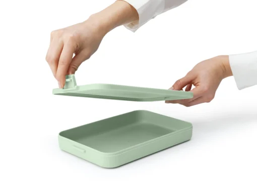 Brabantia & Make Take Lunchbox Plat, Kunststof Jade Green -Brabantia Winkel Make Take Lunch Box Flat Plastic Jade Green 8710755202926 Brabantia 300dpi 7600x5700px 6 NR 28345