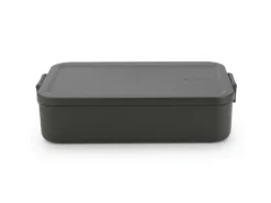 Brabantia Make & Take Lunchbox Large, Kunststof Dark Grey -Brabantia Winkel Make Take Lunch Box Large Plastic Dark Grey 8710755203060 Brabantia 300dpi 6000x4500px 6 NR 27928