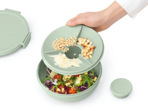 Brabantia Make & Take Saladebak 1,3 Liter Kunststof Jade Green -Brabantia Winkel Make Take Salad Bowl 1.3L Jade Green 8710755206382 Brabantia 300dpi 4986x3740px 6 NR 28385