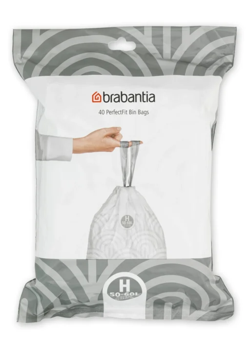 Brabantia Afvalzak H 50-60 Liter 40 Stuks -Brabantia Winkel PerfectFit Bags Code H 50 60L 40 Bags White 8710755138744 Brabantia 300dpi 5000x7000px 6 NR 25570