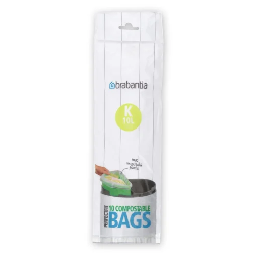 Brabantia Afvalzak Composteerbaar 10 Liter K 10 Stuks -Brabantia Winkel PerfectFit BagsCode K Comp. 10L 10pcs Green 8710755364983 Brabantia 2803x2803px 6 NR 7961