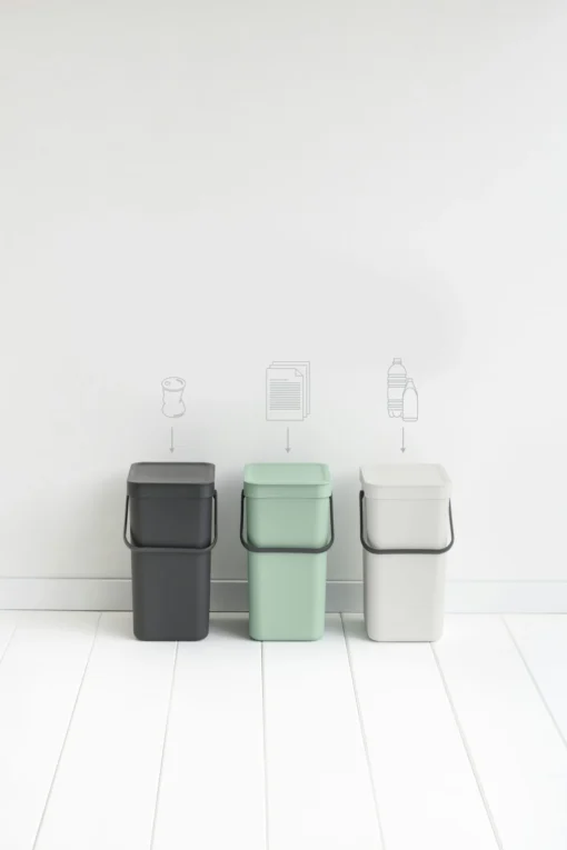 Brabantia Sort & Go Afvalemmer 12L Jade Green -Brabantia Winkel Sort Go Waste Bin 12L Jade Green 8710755211829 Brabantia 300dpi 3840x5760px 6 NR 25764