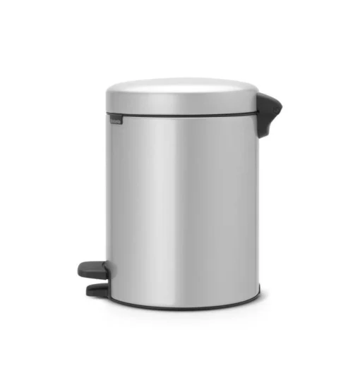 Brabantia Pedaalemmer Newlcon 5 Liter Metallic Grey -Brabantia Winkel ac2d5fdc760939884fa49f96e18b2c33