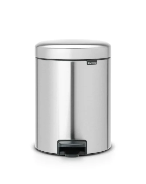 Brabantia Pedaalemmer Newlcon 5 Liter Matt Steel Fingerprint Proof -Brabantia Winkel c691b2b097d7455aad8d01ade179baa3