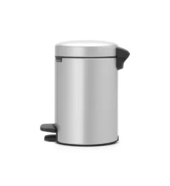 Brabantia Pedaalemmer Newlcon 3 Liter Metallic Grey -Brabantia Winkel e7960364fe18e6fe9ed2a146aba82e23